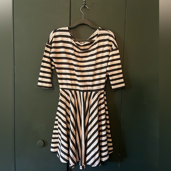 Anthropologie Puella Black and White Dress Excellent Used - Picture 2 of 3